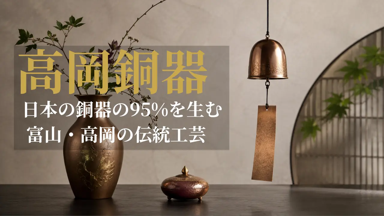 高岡銅器 花瓶・風鈴・香炉 富山県高岡市の伝統工芸品